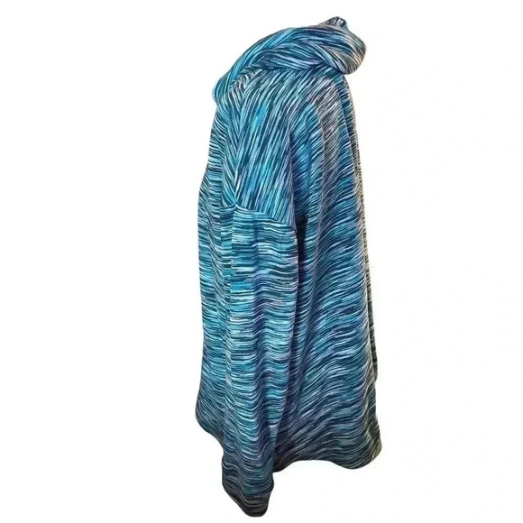 KIM ROGERS SIZE LARGE BLUES STRIPES TOP - Picture 4 of 4